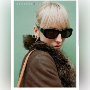 The sold out AL sunglasses by Thistles. In black on black.